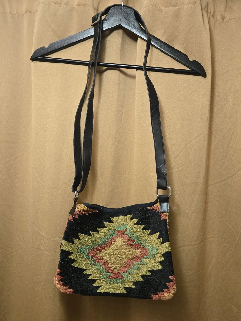 Raj Bohemian Geometric Print Crossbody Bag